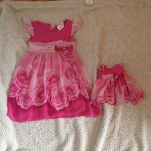 Matching Dollie and Me dress